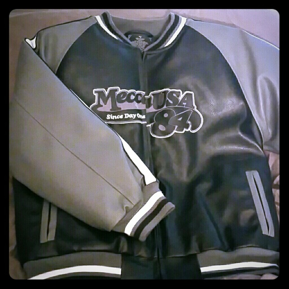 Child size 7 leather Mecca jacket